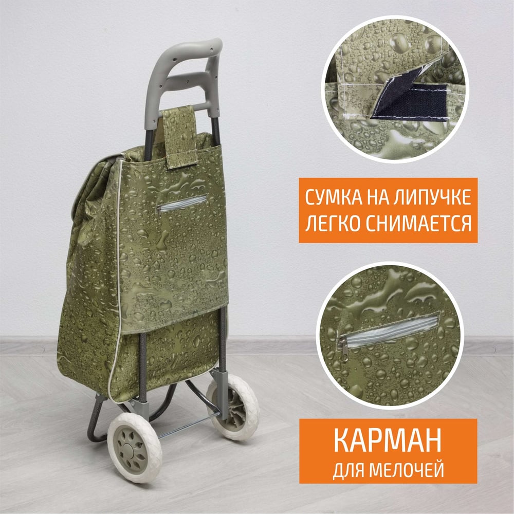 Тележка с сумкой Рыжий кот A204 Aqua 30 кг 00 2247