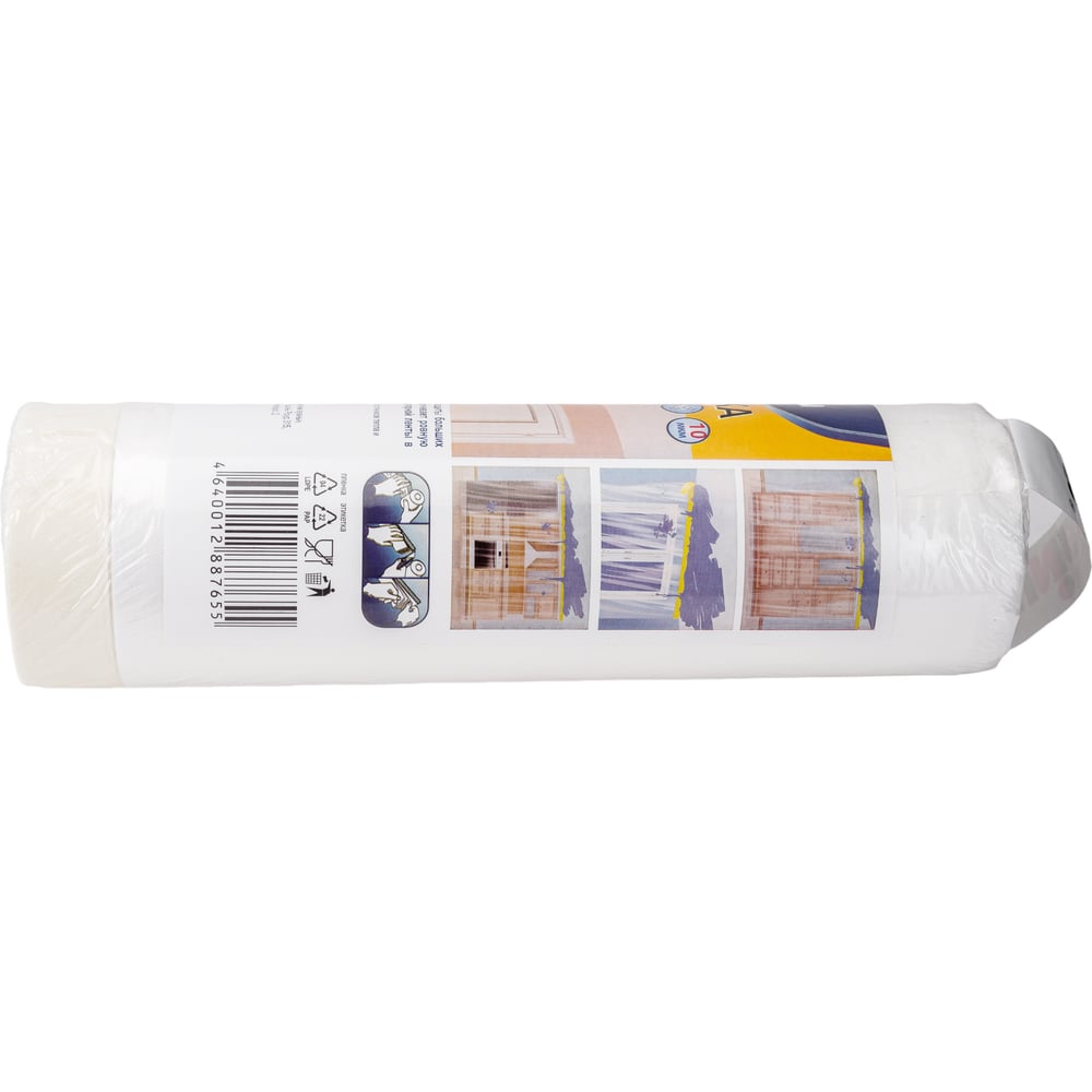 Пленка укрывная с молярной лентой Unibob 3,5м х 20м 25шт/уп