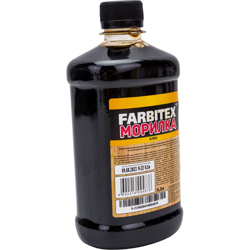 Морилка деревозащитная водная, Клен (0,5л). FARBITEX,1/20