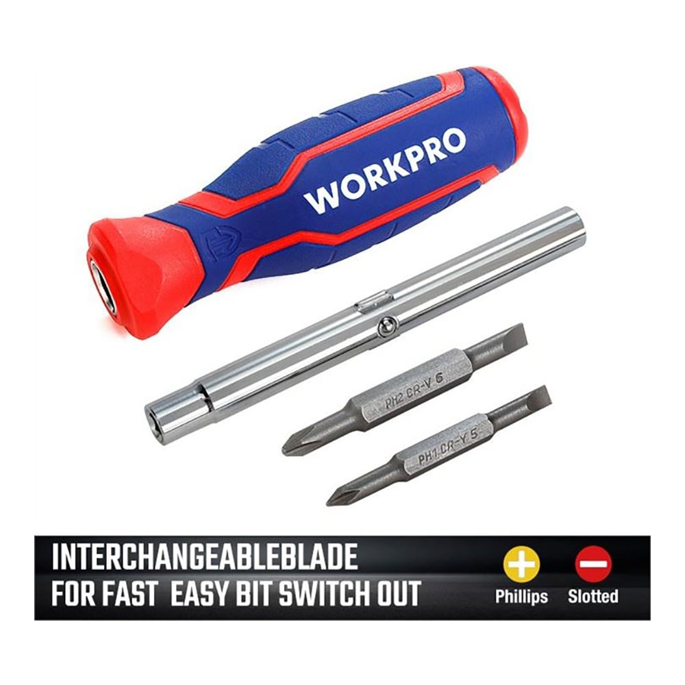 Отвертка 6 в 1 //WORKPRO WP245002