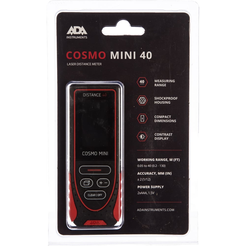 ADA Дальномер лазерный Cosmo MINI 40
