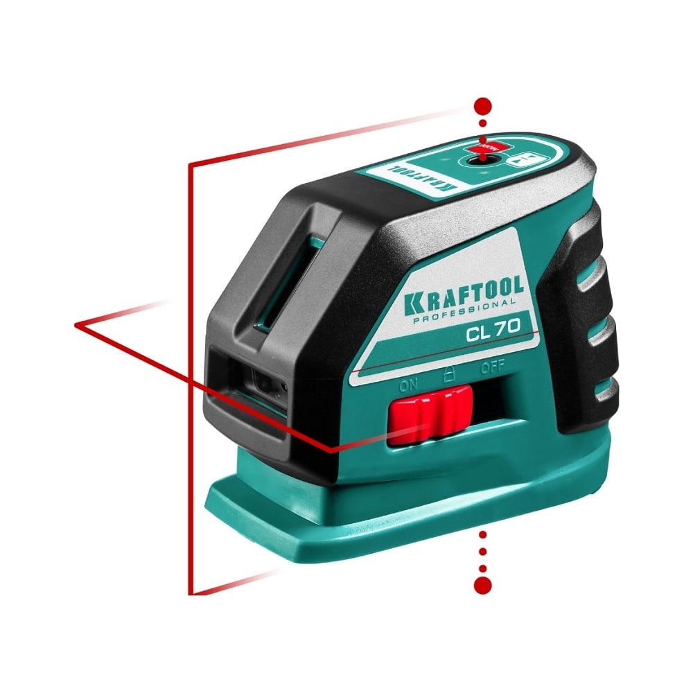 KRAFTOOL CL-70 4 нивелир лазерный, 20м/70м,IP54