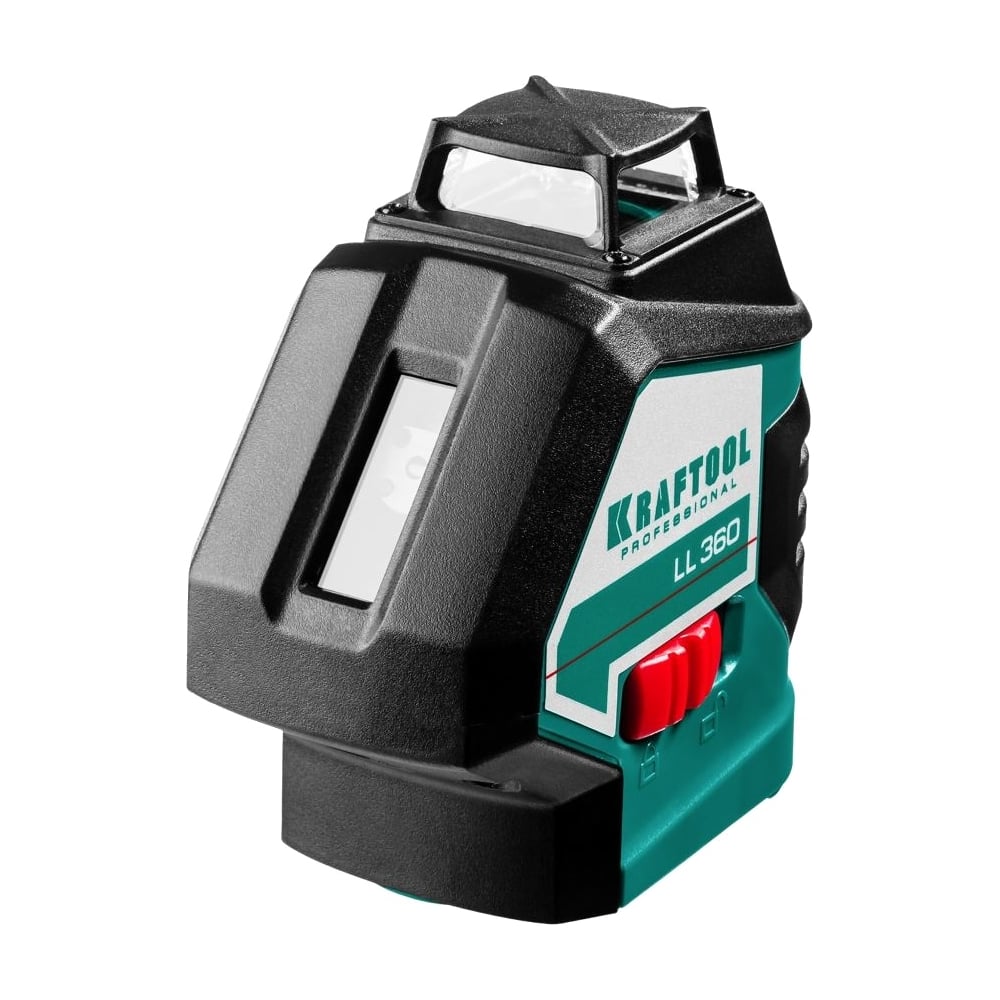 KRAFTOOL LL360 4 нивелир лазерный,2*360,20м/70м,IP54,точн +/-0,2мм/м, держатиель