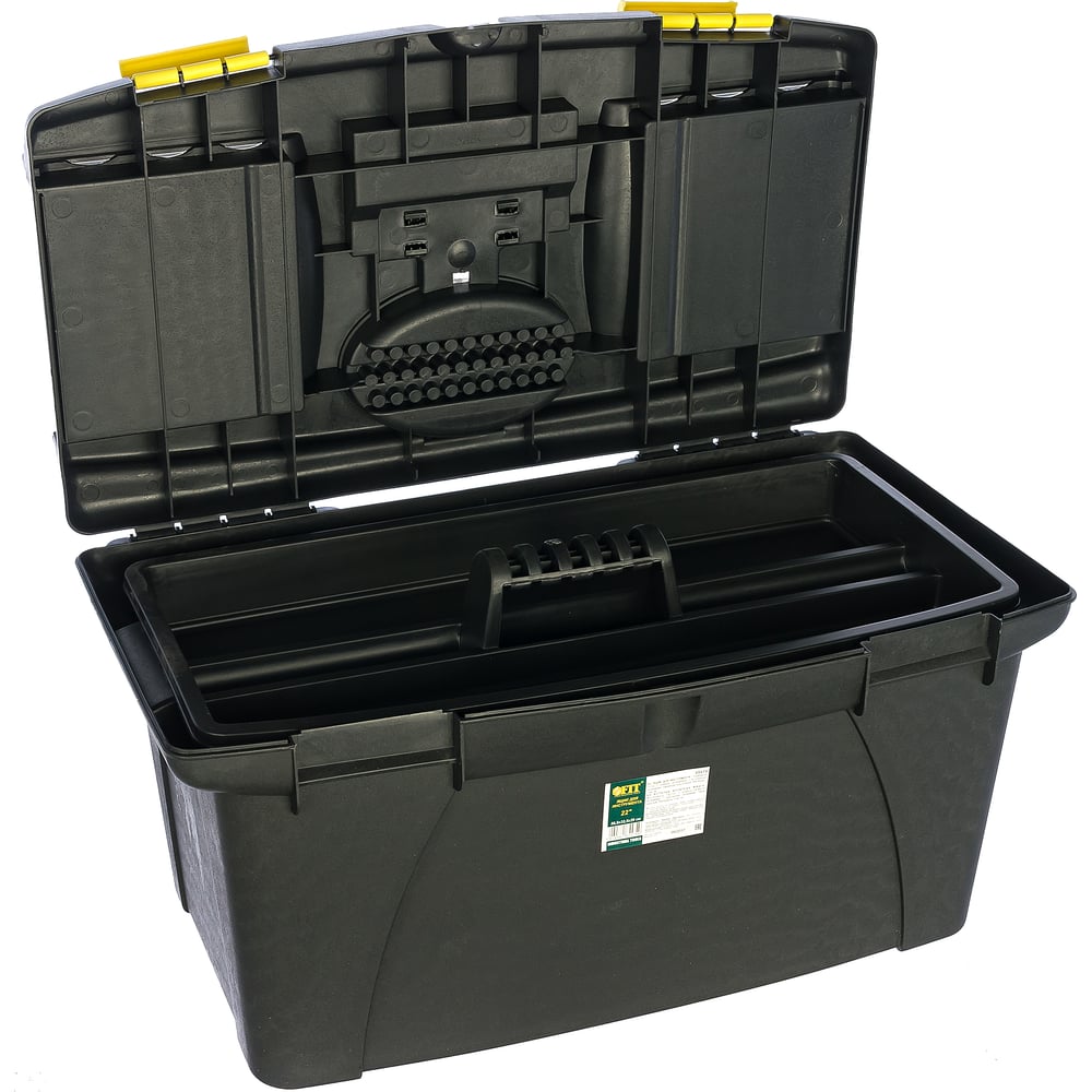 Ящик пластиковый для инструмента 22 (565х355х290 мм) FIT 65574"
