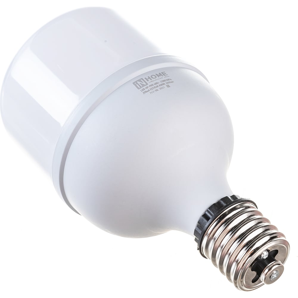 Лампа сд LED-HP-PRO 40Вт 230В Е27 с адаптером E40 6500К 3800Лм IN HOME