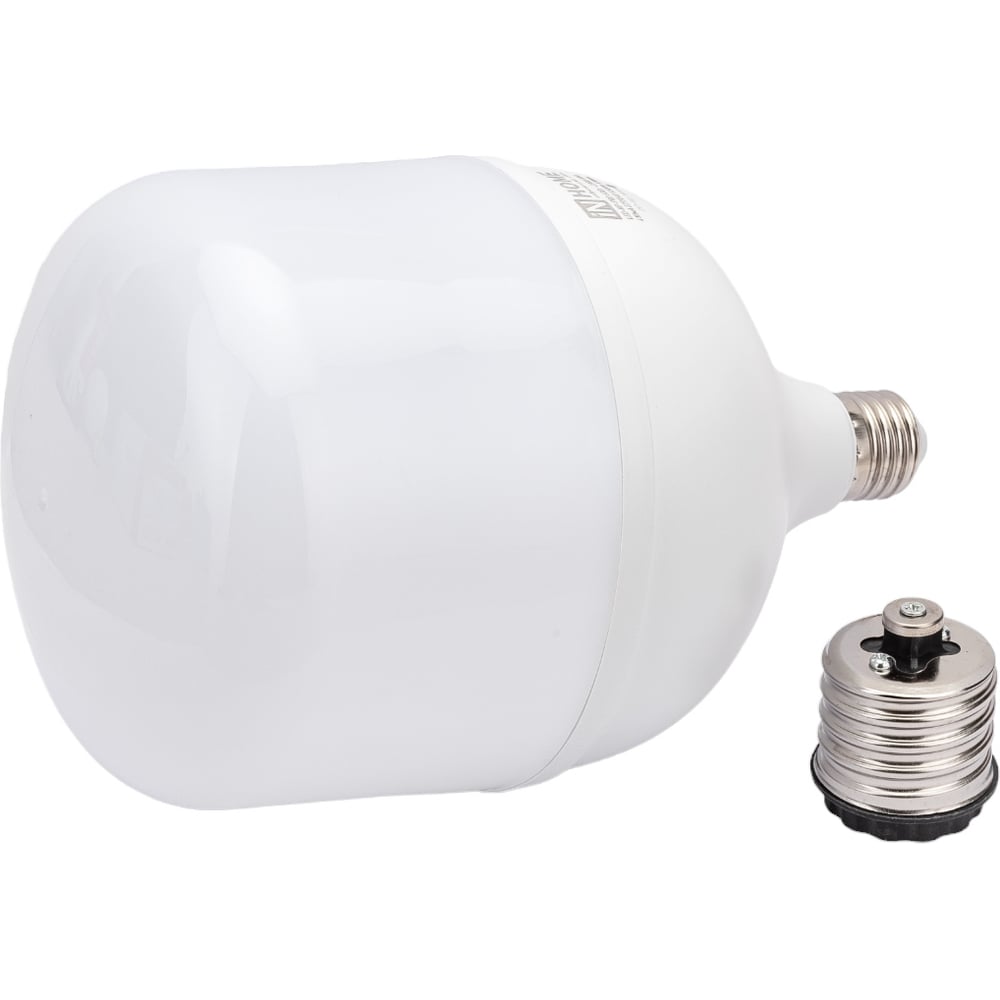 Светодиодная лампа IN HOME LED-HP-PRO 60Вт 230В E27 с адаптером Е40 6500К 5700Лм 4690612031132