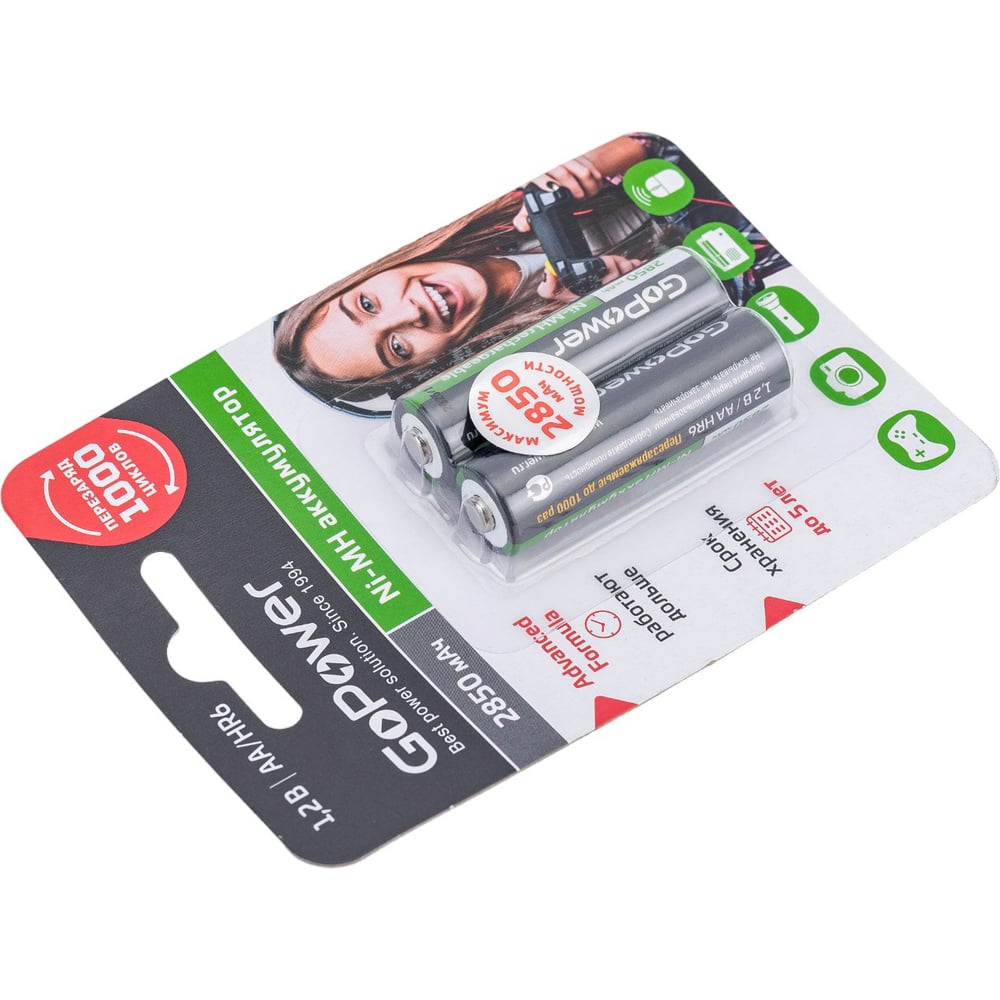 Аккумулятор GoPower R-6 2850 mAh