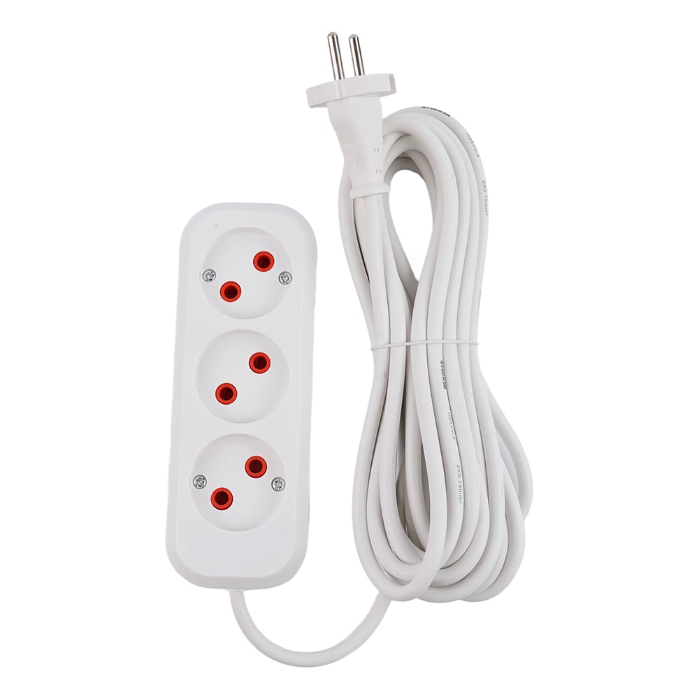 Удлинитель STEKKER 3 гнезда б/з 2x0,75, 7м , серия Home HM01-30-07 ,Ух-10 39212