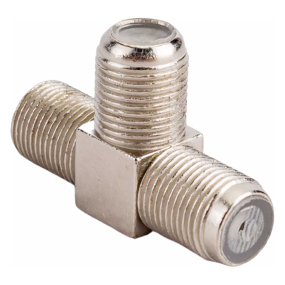 Переходник антенный, (3-гнезда F), тройник, (1шт.) (пакет) PROconnect