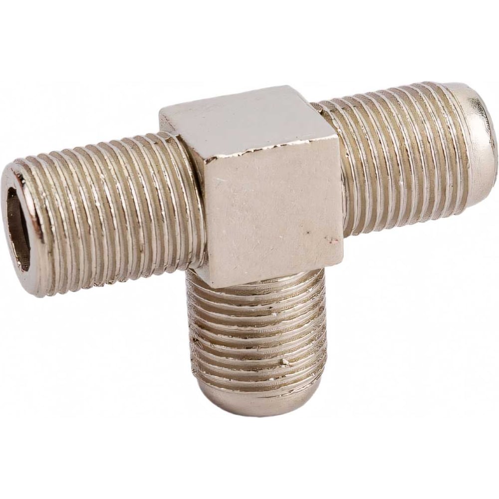 Переходник антенный, (3-гнезда F), тройник, (1шт.) (пакет) PROconnect