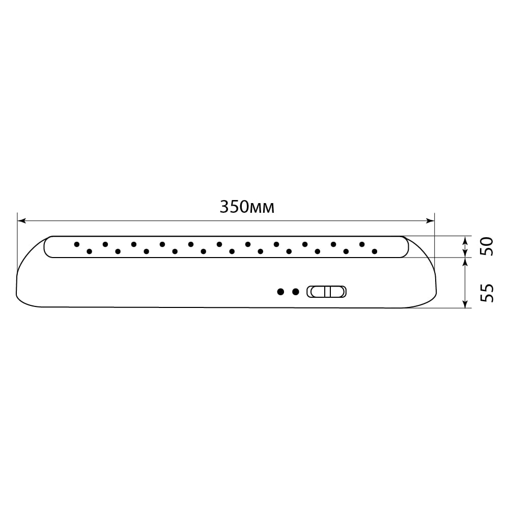 Светильник аккумуляторный, 22 LED AC/DC, белый, EL14 Feron