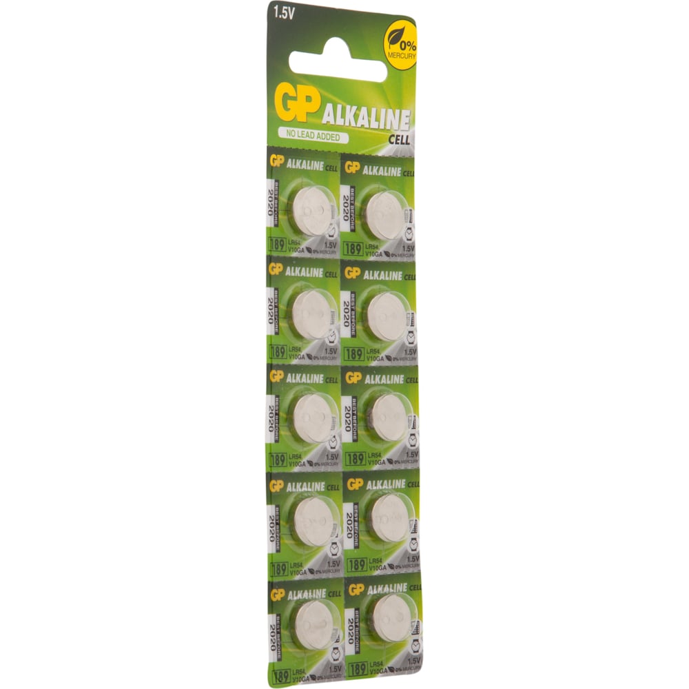 Батарейка Alkaline LR54 G10 №189 (10шт на блистере)