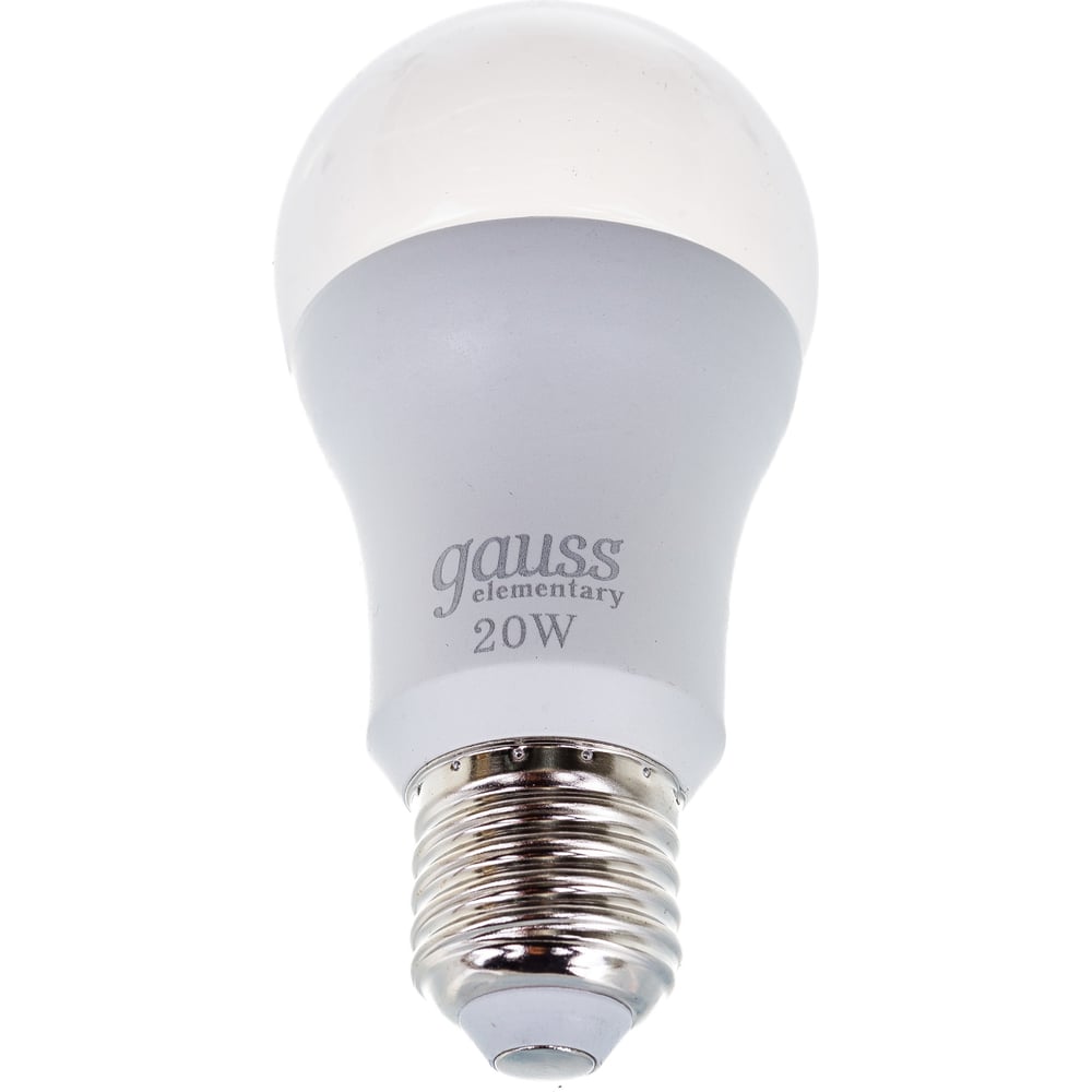 Лампа Gauss LED Elementary A60 20W E27 6500K SQ 23239