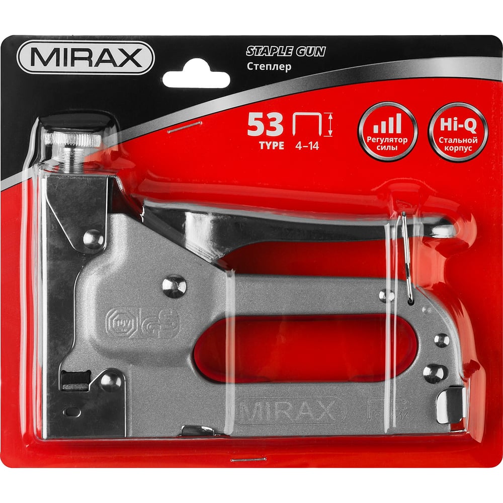 Степлер MIRAX для тонкой скобы тип 53 4-14мм 1/10/40
