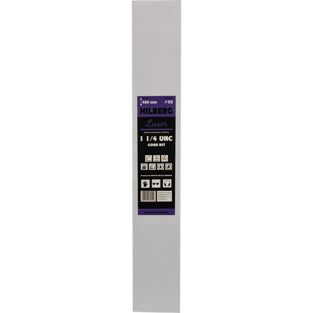 Коронка Hilberg Laser 1 1/4 UNC 5T, 52*450мм