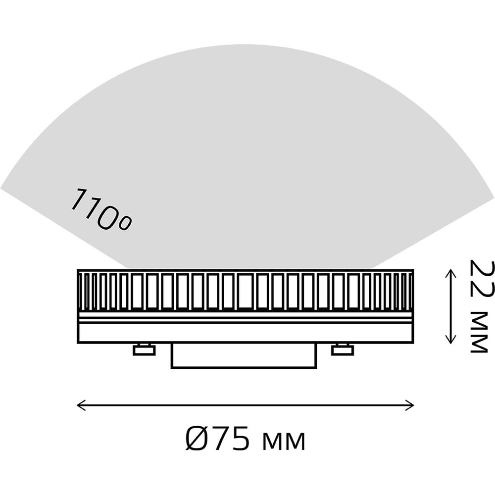 Лампа светодиодная LED Elementary GX53 6W  4100K, нейтральный белый, GAUSS