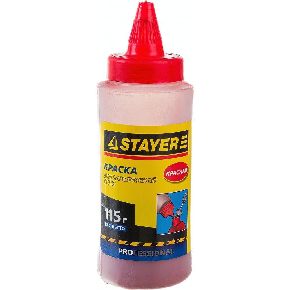 Красная краска для разметочной нити 115 г STAYER 2-06401-2_z01