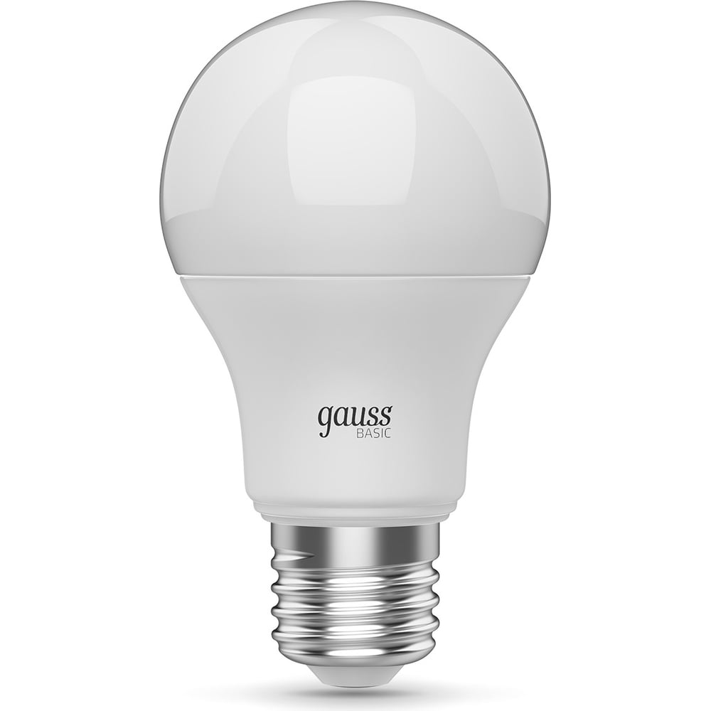Лампа светодиодная LED Elementary 10W E27 A60 3000k, теплый белый, GAUSS