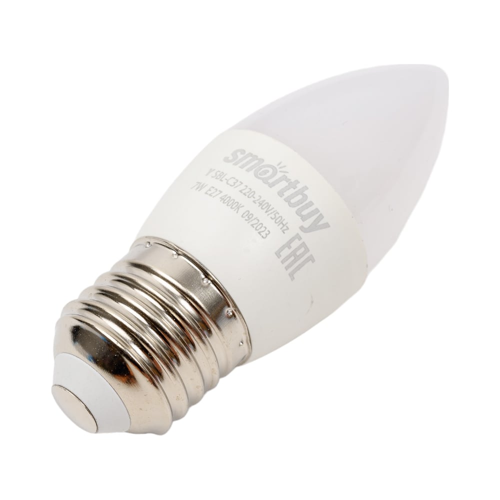 Светодиодная (LED) Лампа Smartbuy-C37-07W/4000-E27