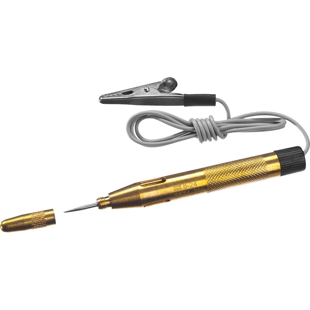 Пробник STAYER MAXElectro для автопроводки, латунный, 6-24В, 110мм 2574_z01
