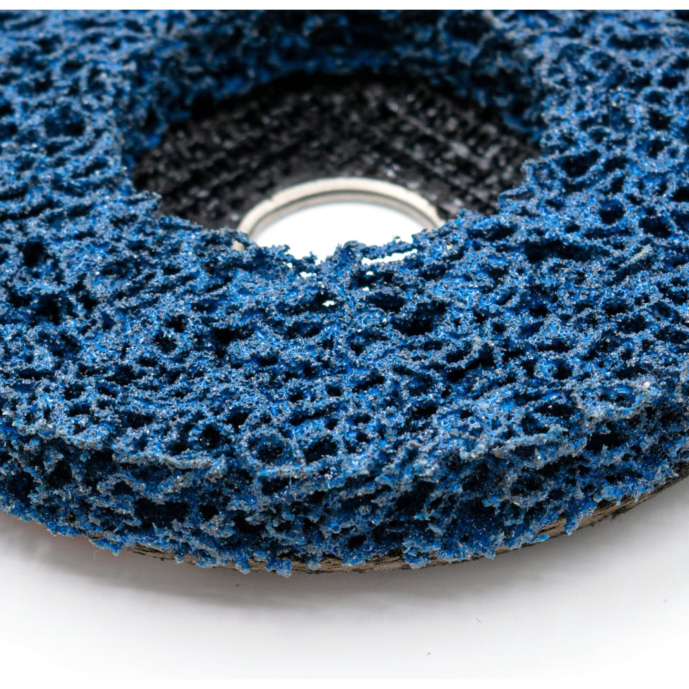Круг зачистной полимерный (коралловый) голубой, coarse grain (грубый), 125x22.2x15 мм РемоКолор 37-1-410
