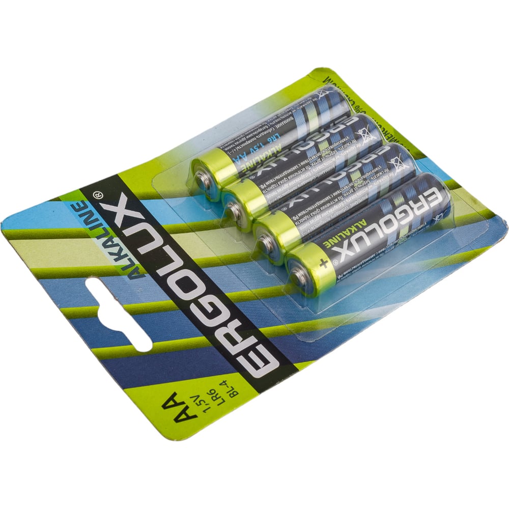 Батарейка Ergolux 1.5В, LR6, Alkaline, BL-4 11748