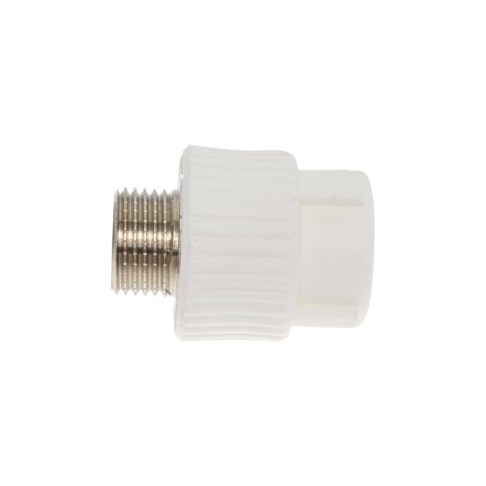Комбинированная муфта PRO AQUA PP-R НР белая d-20 мм 1/2 PA23008Pb