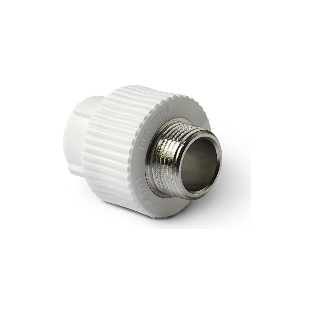 Комбинированная муфта PRO AQUA PP-R НР белая d-25 мм 1/2 PA23012Pb"