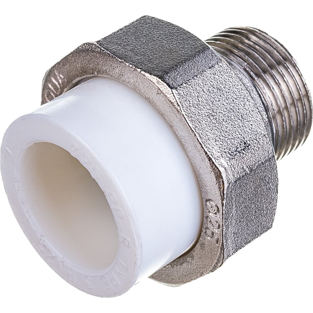 Комбинированная разъемная муфта (американка) PRO AQUA PP-R НР белая d-25 мм 3/4 PA21014b"