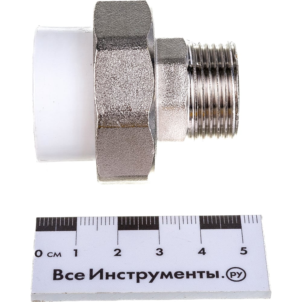 Комбинированная разъемная муфта (американка) PRO AQUA PP-R НР белая d-25 мм 3/4 PA21014b"