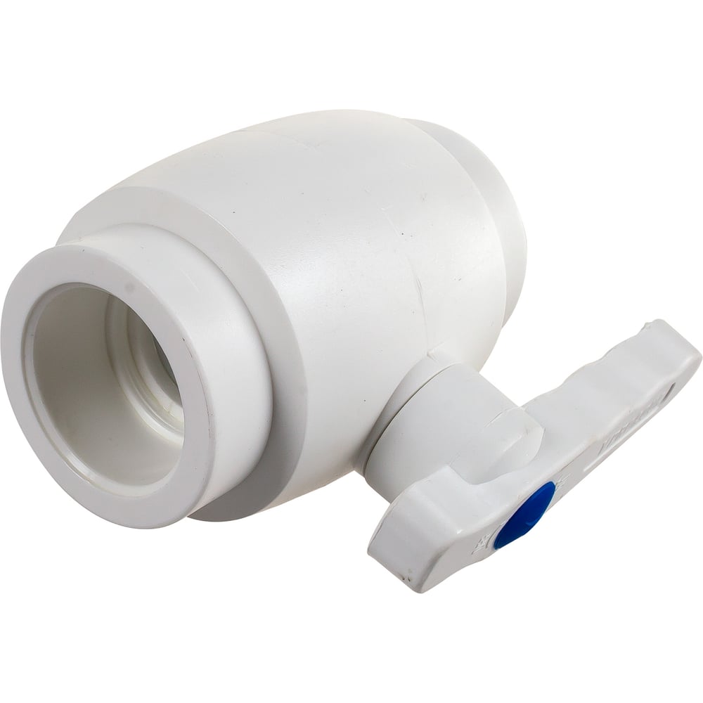 Полнопроходной шаровой кран PRO AQUA PP-R белый d-40 мм PA40014