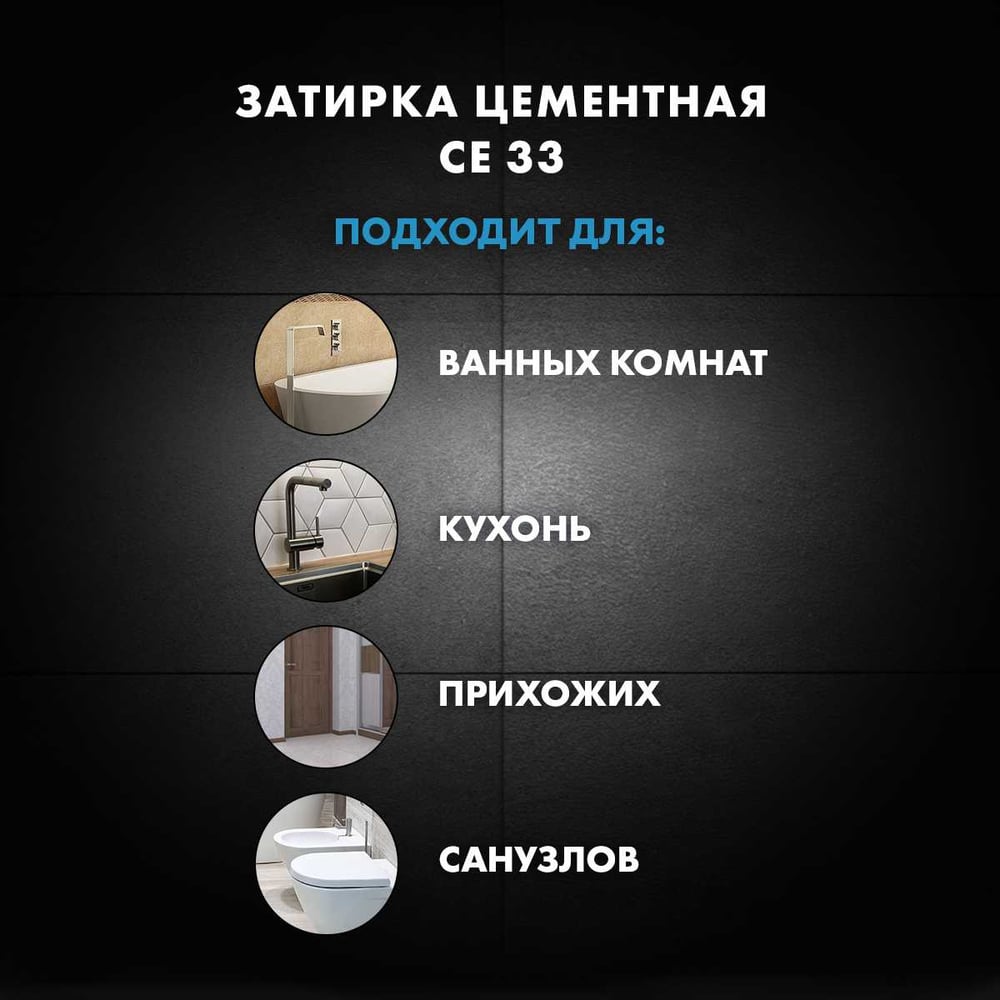 Затирка Церезит Comfort СE 33 мята №64 фольга 2 кг 1/12 48608 2092308