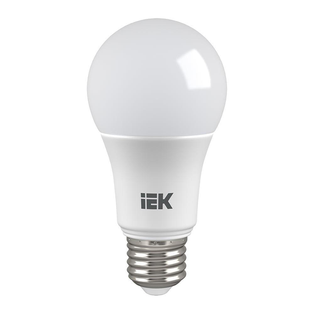 Лампа IEK LED, A60, 9вт, 230В, 4000К, E27 LLE-A60-9-230-40-E27