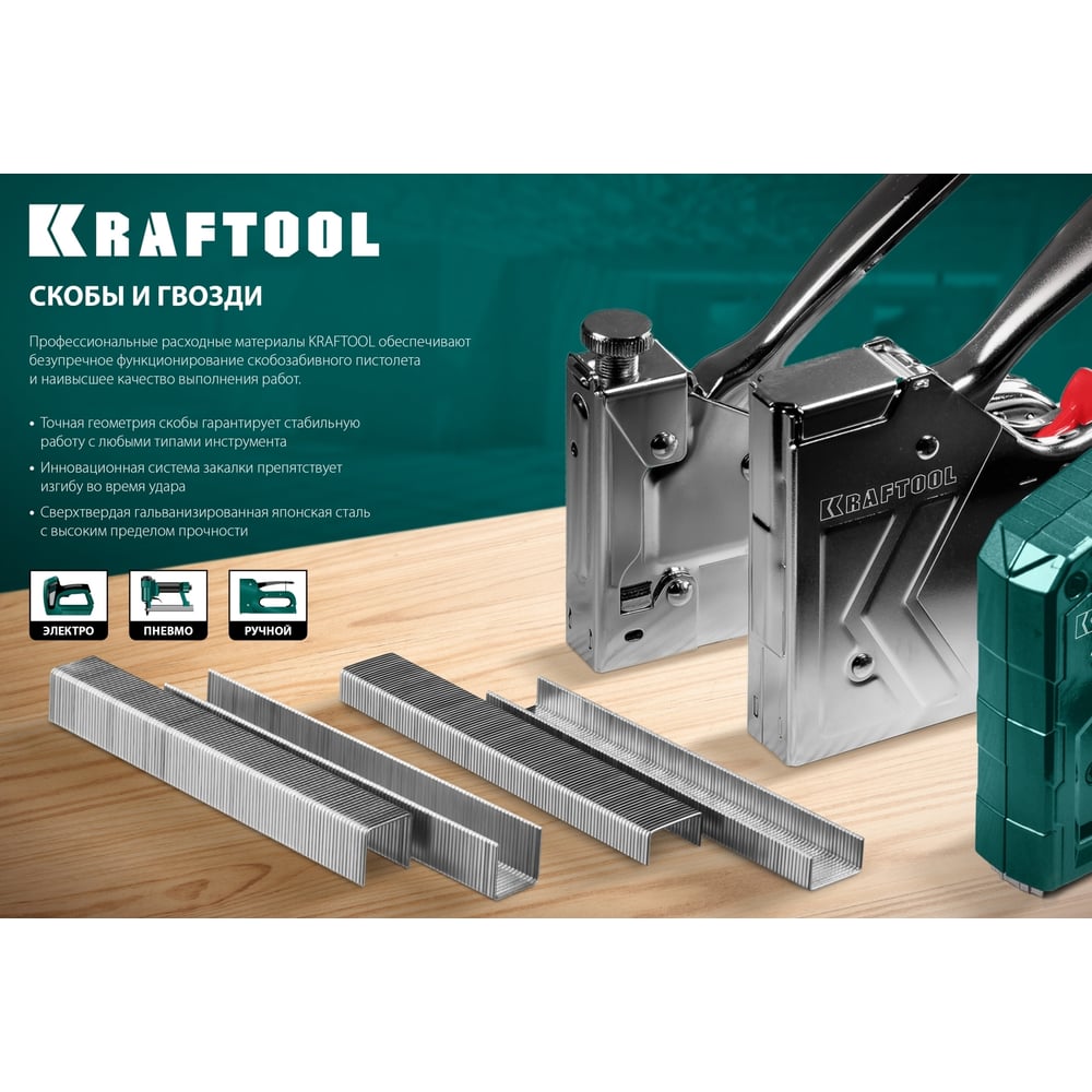Шпильки для нейлера KRAFTOOL тип 23GA (P0.6) 20мм, 10 000 шт, 31786-20