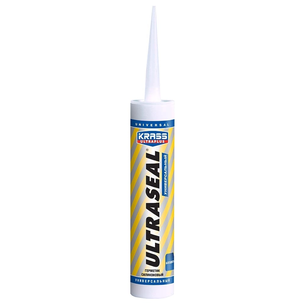 Универсальный силиконовый герметик KRASS Ultraseal бесцветный, 260 мл ЛА-00000288