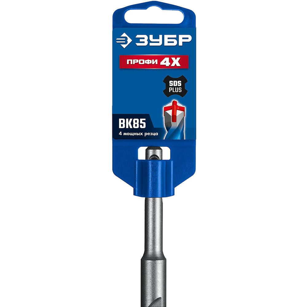 Бур SDS-plus, ЗУБР ПРОФИ-4Х 12x210 мм