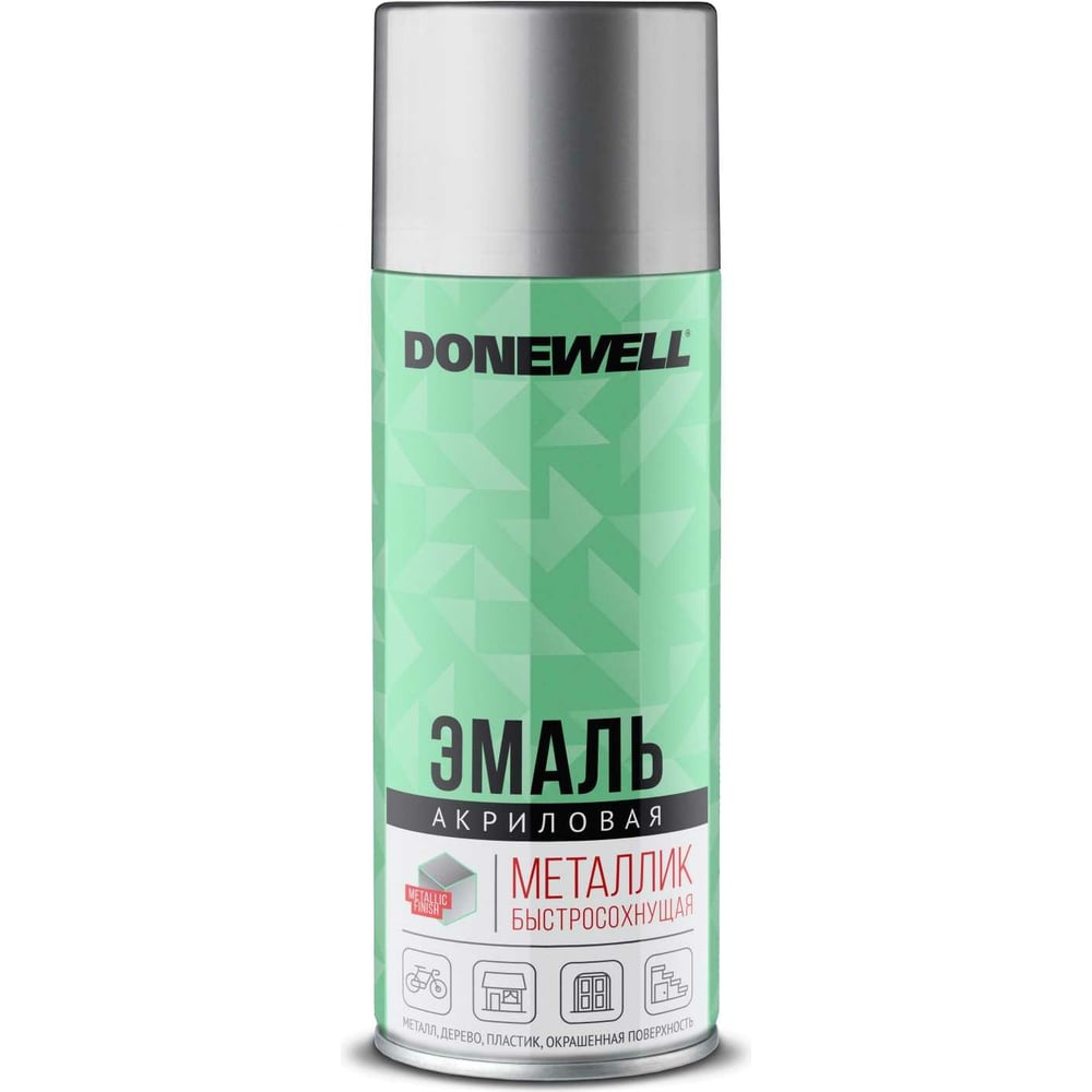 Универсальная эмаль металлик DONEWELL хром зеркальный DW-1033