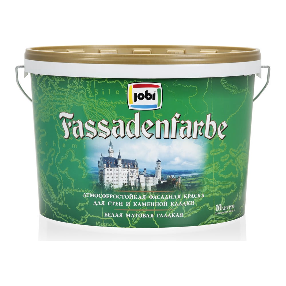 Фасадная краска JOBI FASSADENFARBE белый, 10 л 10720