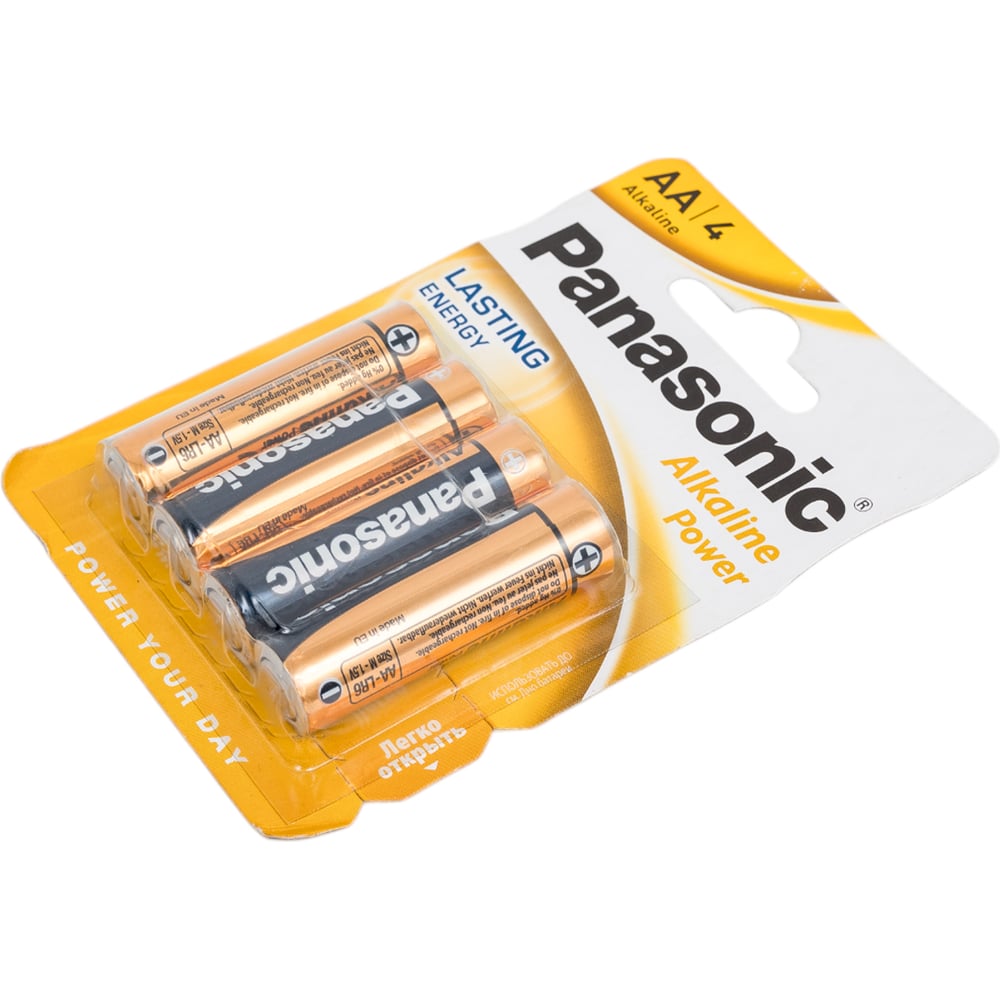 Элементы питания Panasonic LR6 Alkaline Power BL4 3008