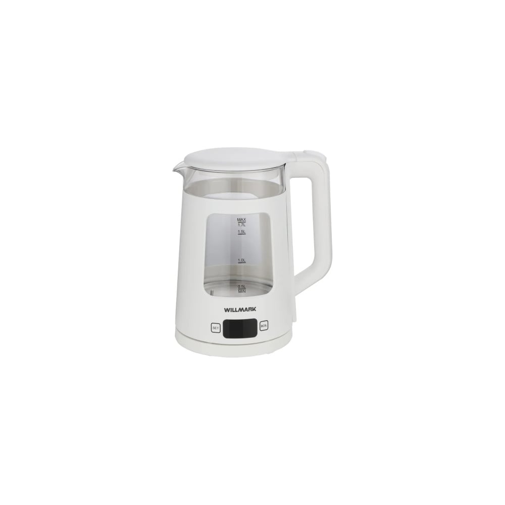 Чайник электрический Willmark WEK-1720DW 1.7 л, 5 режимов, LCD дисплей, cенсорное управление, поддержка температуры, 2200 Вт 2002560