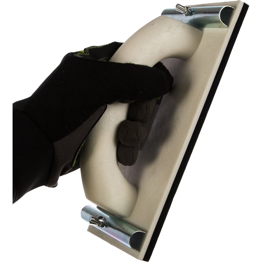 Терка для наждачной бумаги FIT IT пластик. с мет. прижимом 230 х 105 мм 39743