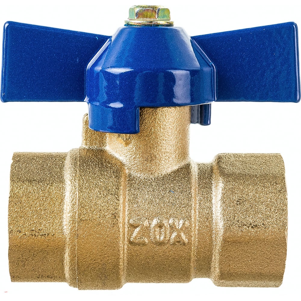 Шаровой кран ZOX 1/2'' вн/вн., бабочка 519277