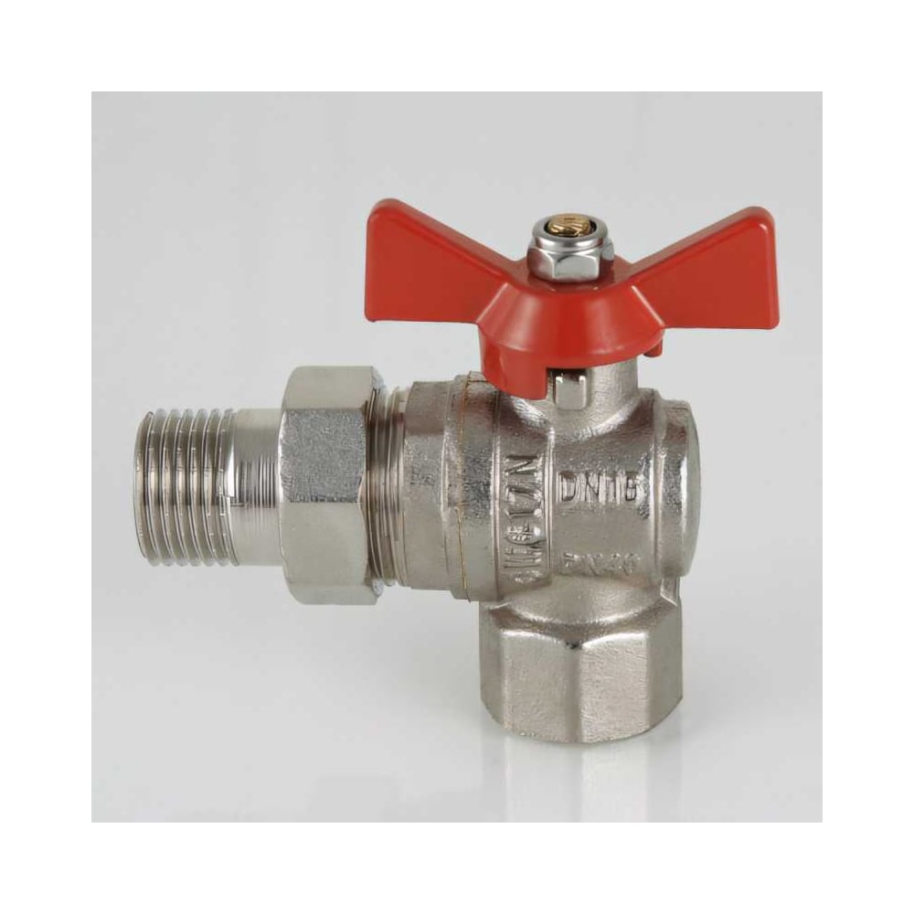 Шаровой угловой кран с полусгоном 1/2 вн.-нар Valtec BASE VT.228.N.04