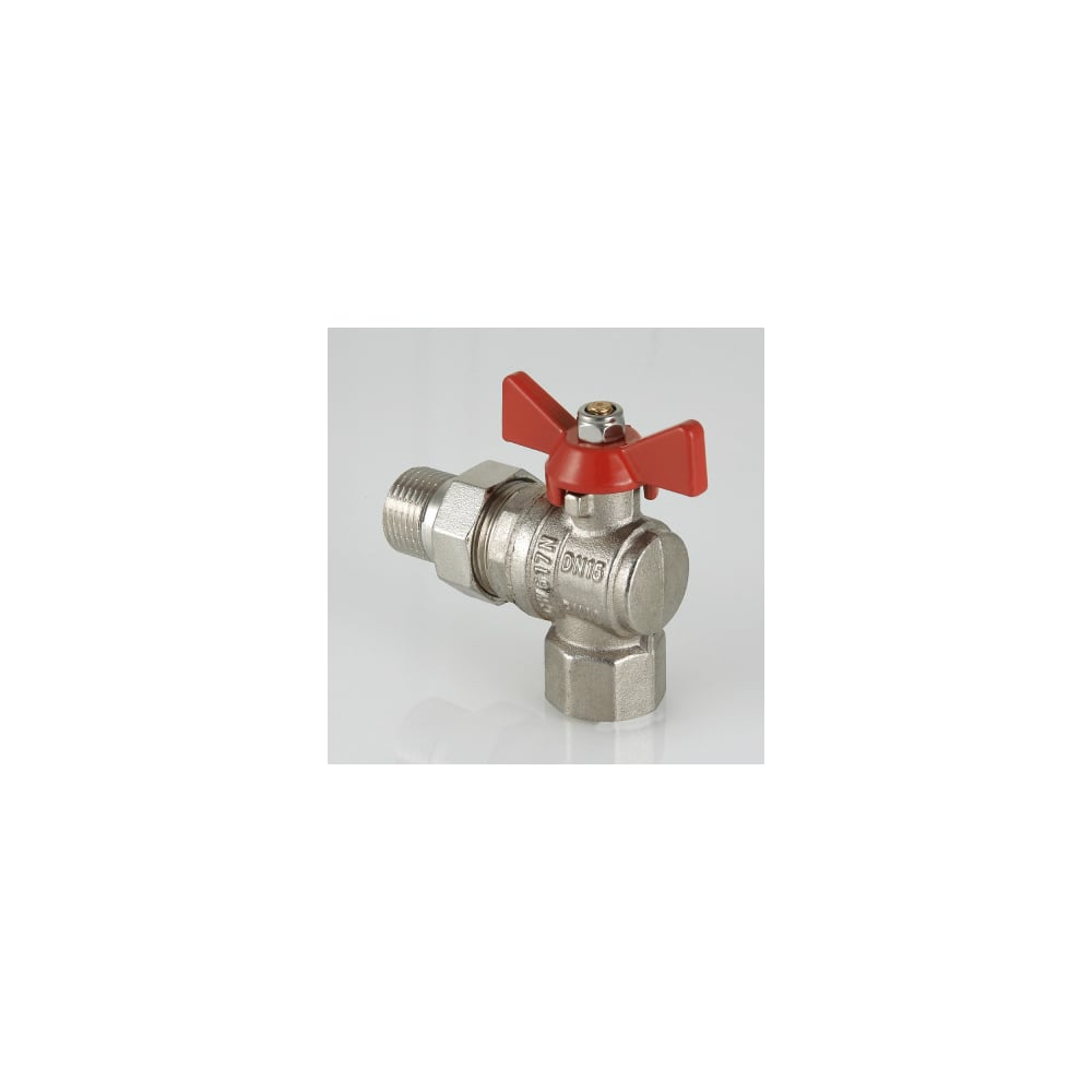 Шаровой угловой кран с полусгоном 1/2 вн.-нар Valtec BASE VT.228.N.04