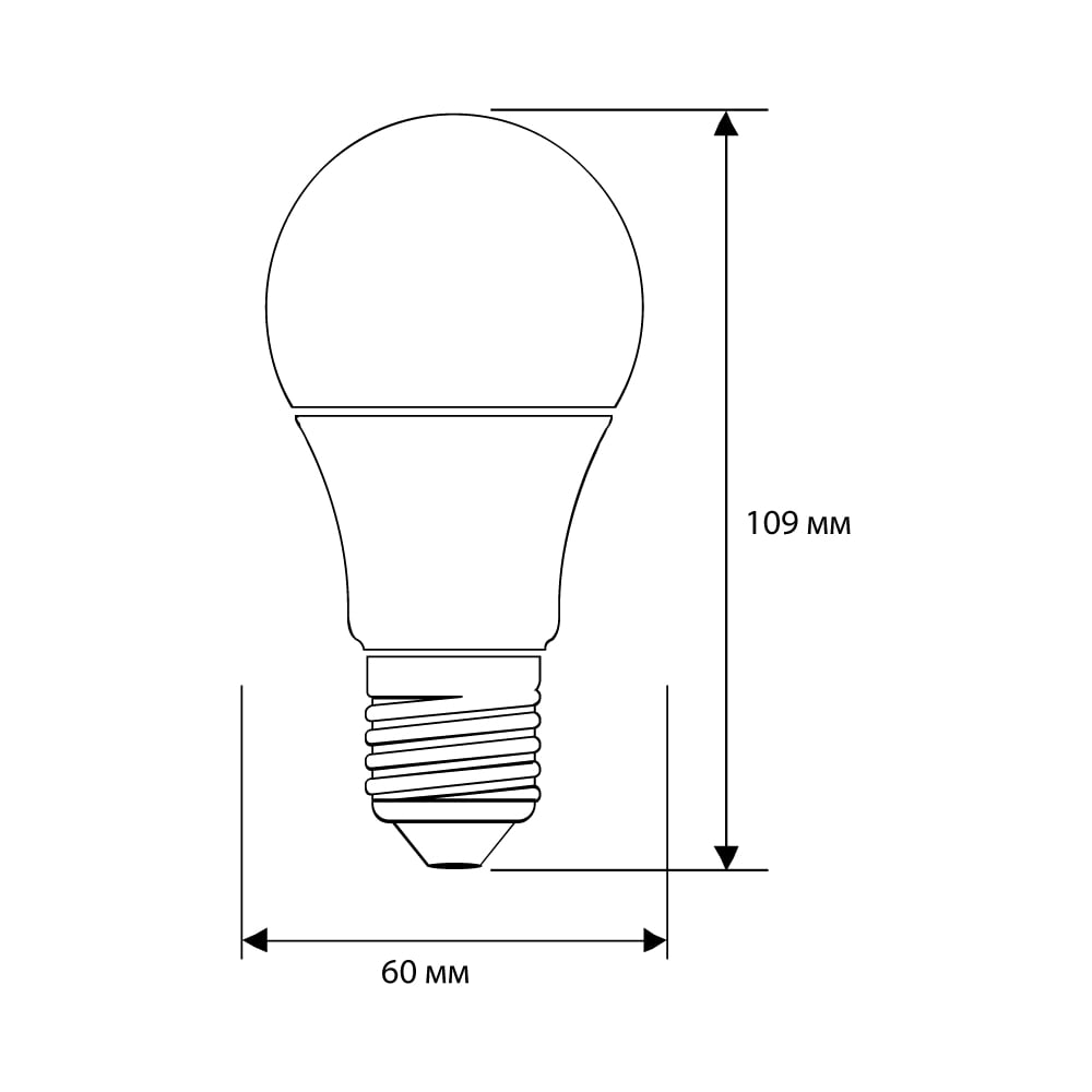 Электрическая светодиодная лампа Ergolux LED-A60-15W-E27-4K ЛОН 15Вт Е27 4500К 13638