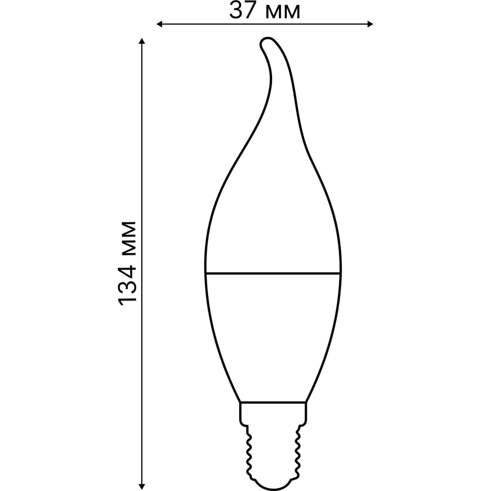Умная светодиодная лампа Uniel LED-CW37-5W/RGBW/E14/230V/WF/FR PLS80WH UL-00011655