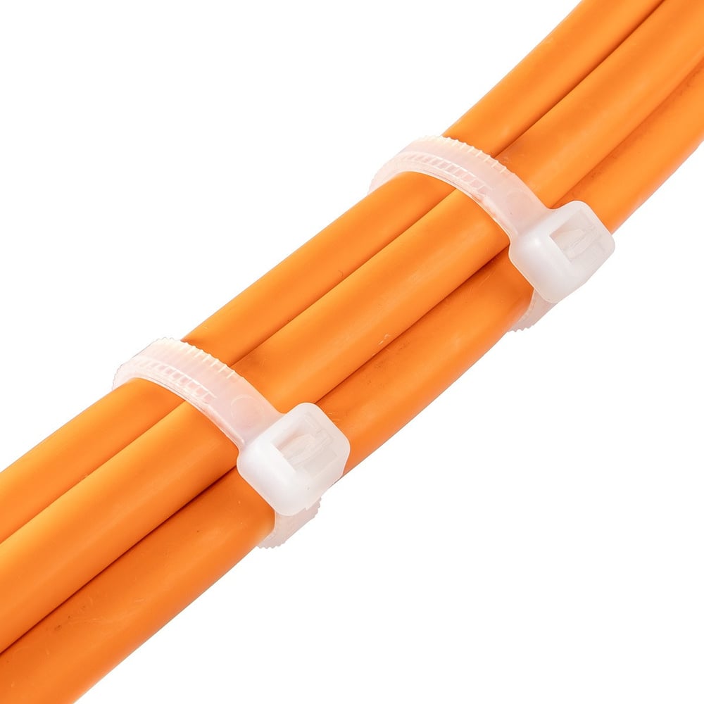Стяжка нейлоновая Fortisflex КСС «MULTILOCK» 5x350, белый, 100 шт. 102308