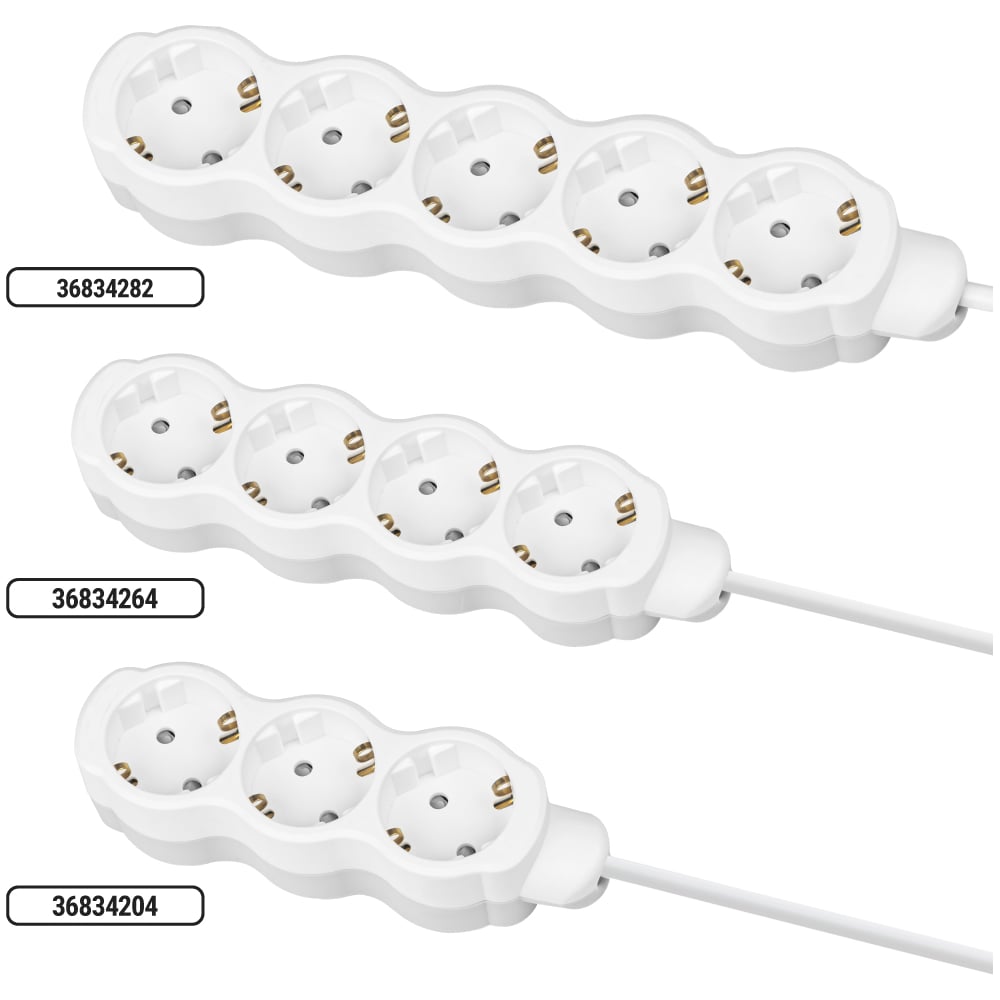 Удлинитель бытовой TDM ELECTRIC Люкс 5 гнезд, 5 м, с/з, с з/ш, ПВС 3х1 мм2, 16 А, 250 В, 3500 Вт TDM ELECTRIC SQ1303-4037