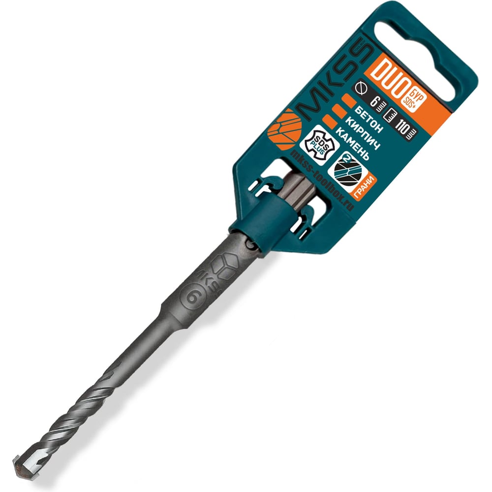 Бур по бетону Duo MKSS Toolbox DS0611 6x110мм (SDS-plus) MKSS DS06110