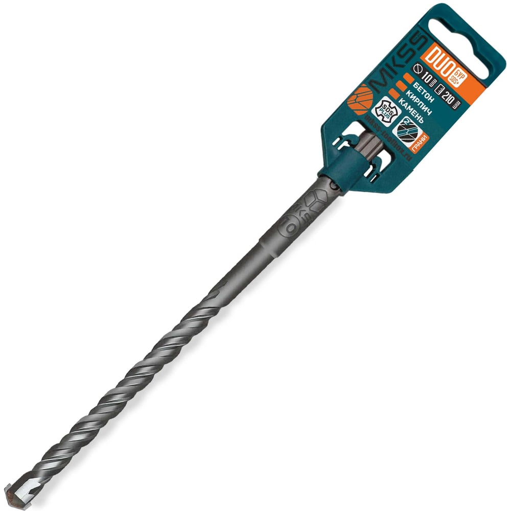 Бур по бетону Duo MKSS Toolbox DS1021 10x210мм (SDS-plus) MKSS DS10210